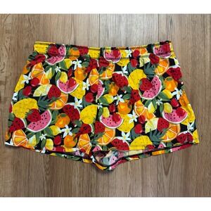 PINK Victoria's Secret Fruit Print Sleep Shorts Pajama Bottoms Watermelon Large